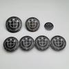 7pcs BMW Emblem Set 82mm 74mm 45mm 56mm 68mm Car Front Hood Logo Rear Trunk Badge Wheel Center Hub Caps Steering Wheel Sticker