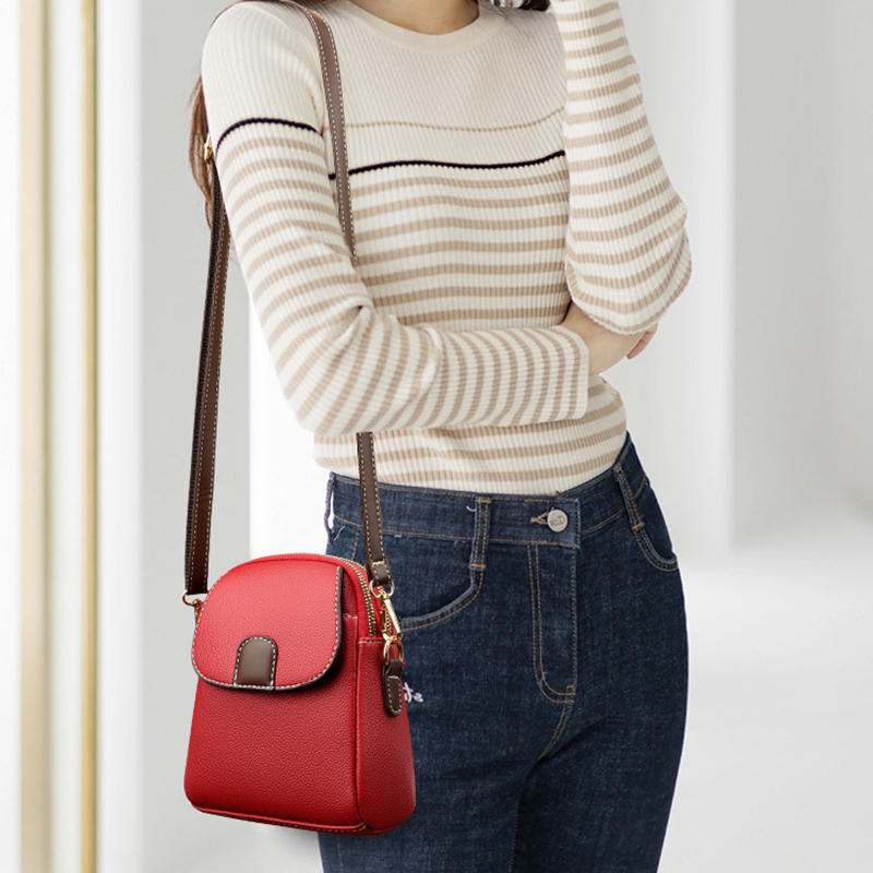 Women's Crossbody Bags PU Leather Mobile Phone Bag For Female Bag Designer Simple Fashion Messenger Bags