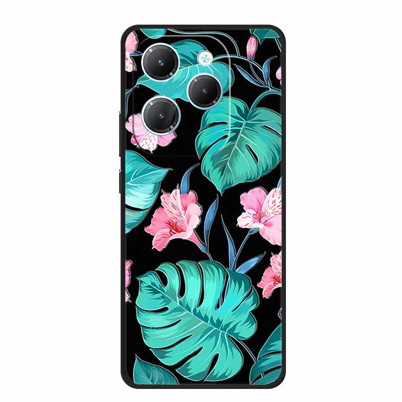 For Infinix Note 40X 5G Case 3D Relief Emboss Black Silicone Soft Back Cover Case For Infinix Smart 8 Plus Hot 40 Pro 40i Case