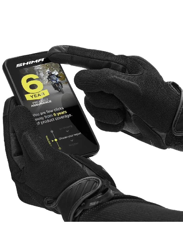 SHIMA SONIC MEN' MOTORCYCLE GLOVES GLV BLK