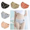 6PCS Mid Waist Simple Panties Breathable Large Size Briefs Trendy Underwear Women  Intimates
