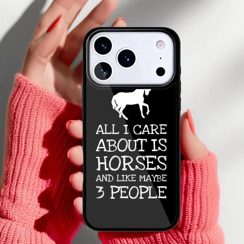 Keep Calm and Ride On Love Horse Phone Case for iPhone 17 16 15 14 13 Pro Max Back Cover for 12 11 Pro Coque