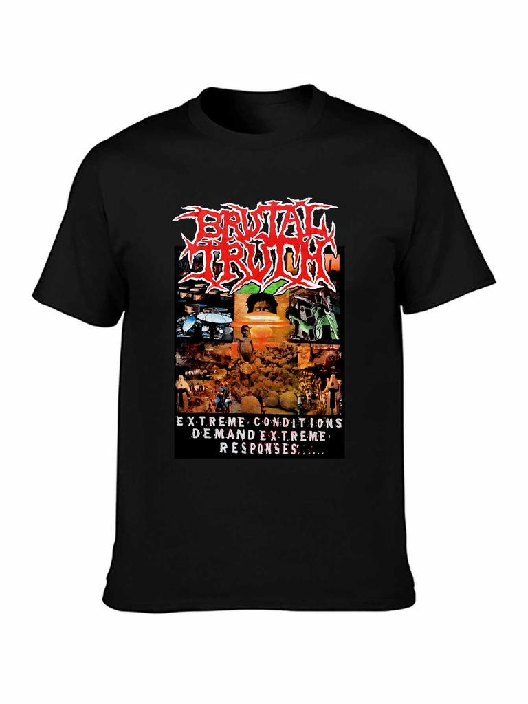 Brutal truth Extreme Conditions grindcore napalm death1 men t shirt