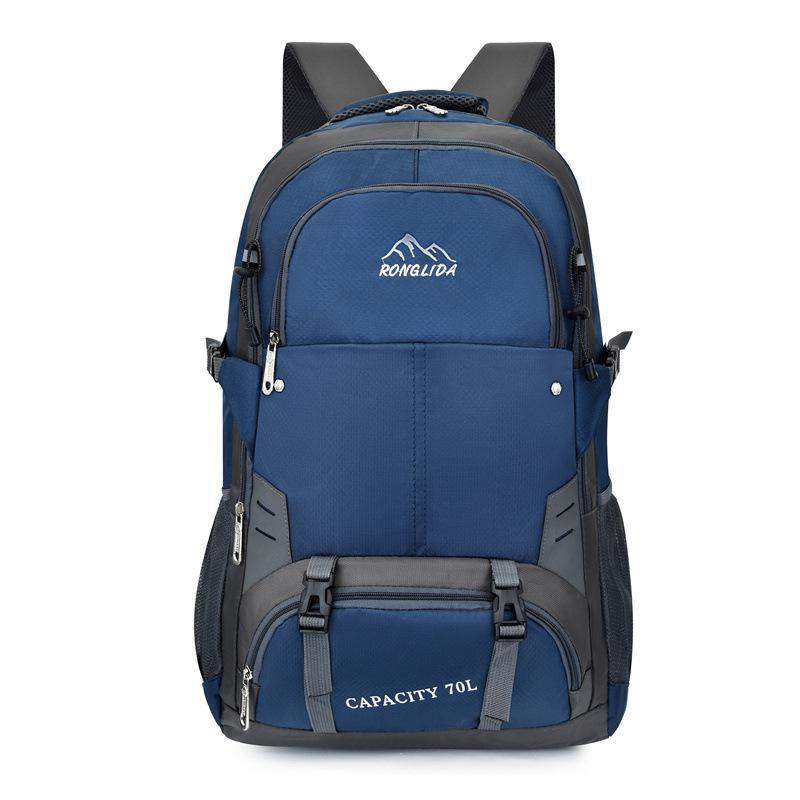 

Рюкзак в корейском стиле большой вместимости для улицы - Спутник для путешествий, школы, спорта и альпинизма Below 20L темно-синий
