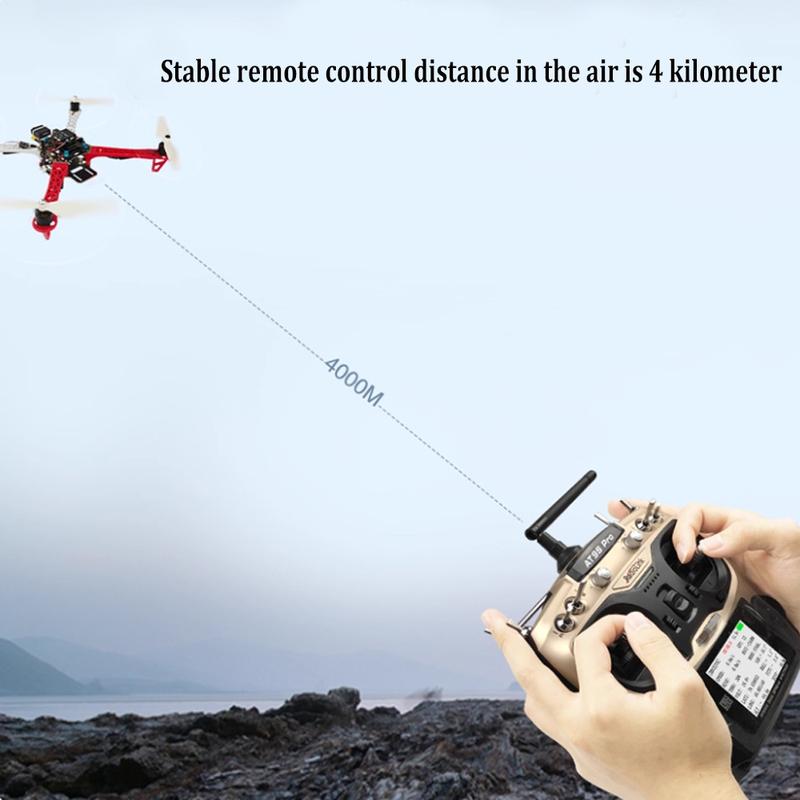 RadioLink AT9S PRO Remote Control 2.4G 10/12CH  DSSS FHSS Transmitter with R9DS Receiver for RC Model Airplane Drones
