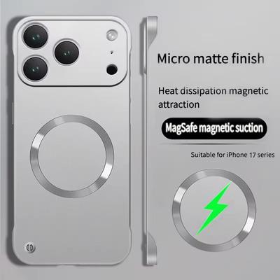 Huse Magnetice Ultra Subțiri PC Fără Ramă Pentru iPhone 17 Pro Max 16 14 15 Plus Air 11 12 13 Pro Max Pentru Magsafe Metal Mat Husă Telefon