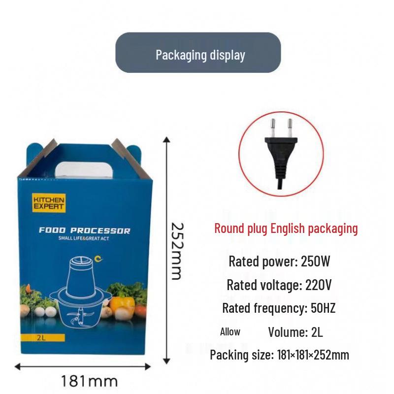 Stainless Steel Multifunctional Blender & Meat Grinder with Large Capacity
