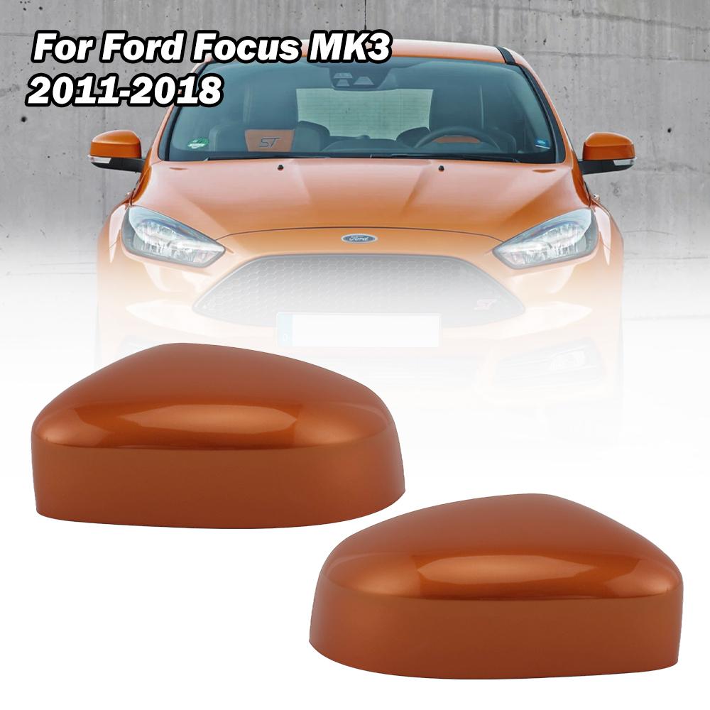 Side Rearview Mirror Cover For Ford Focus MK2 MK3 Mondeo 2008 2009 2010 2011 2012 2013 2014 2015 2016 2017 sliver covers cap