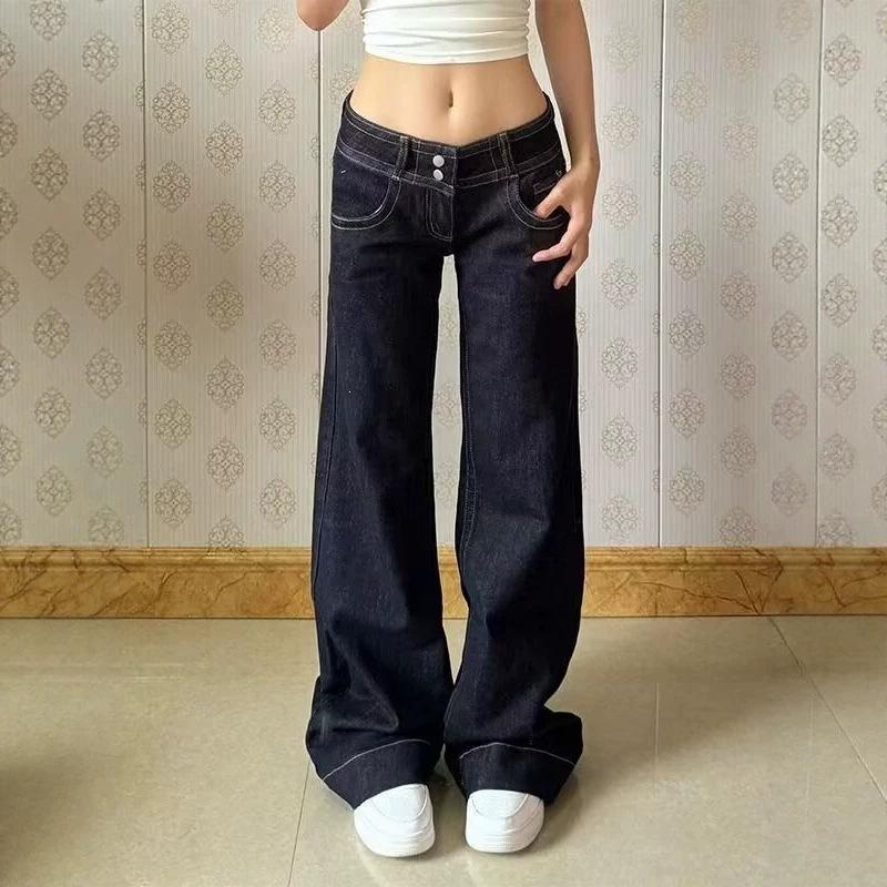 Pantaloni Jeans Dritti Estivi 2026 Dimagranti Vita Bassa Vestibilità Larga