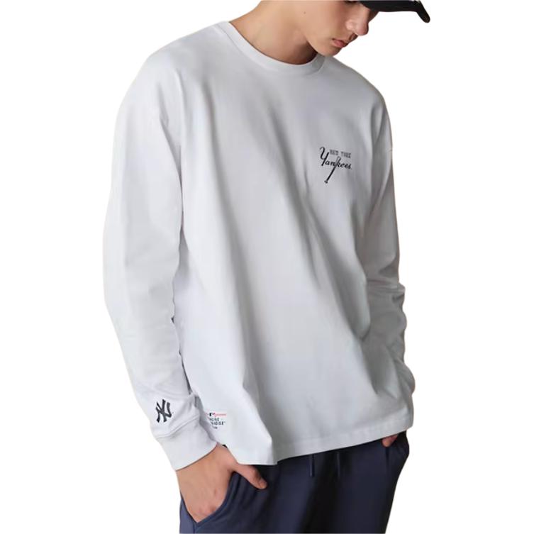 New Era FW25 MLB New York Yankees Rebellious Academy Series Comfortable Versatile Loose Fit Crew Neck Long Sleeve T-Shirt Unisex Tops 14726662