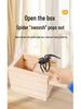 Jump Scare Wooden Prank Box - Spider Toy Horror Box Gag for TikTok