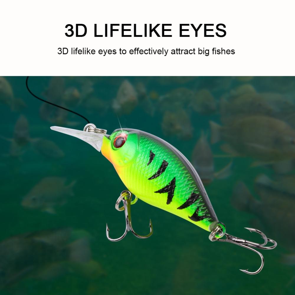 5PCS 4.5cm 5cm Topwater Fishing Lures ABS Hard Baits Lifelike Artificial Hard Baits Bass Fishing