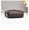 Vintage Waxed Cowhide Double Zipper Crossbody Leather Mobile Phone Bag