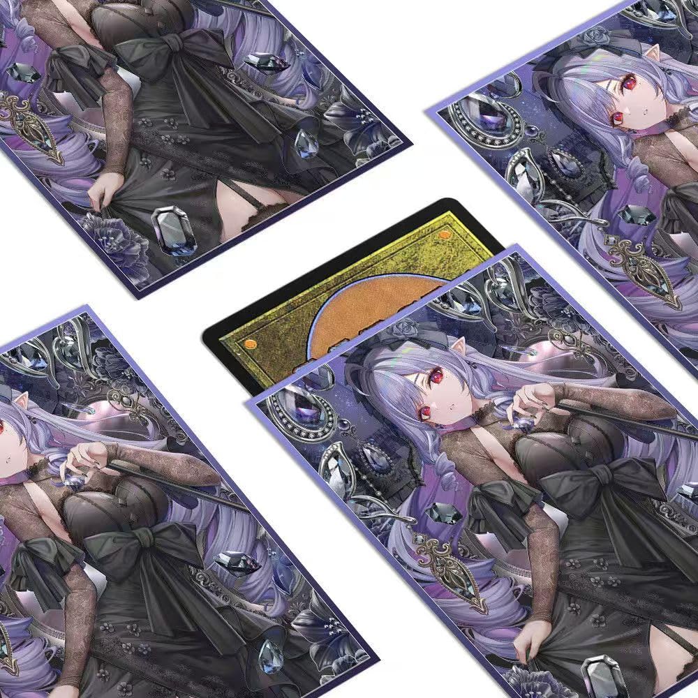 Zenless Zone Zero Vivian Card Sleeves 67x92mm Trading Card Sleeves Laser Animation PTCG 60 Sleeves
