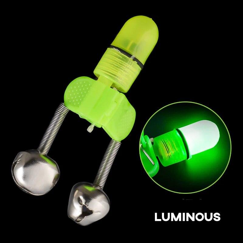6Pcs Set Luminous Fish Bells Fish Bite Hook Alarm Double Ring Alarm Suitable for Night Fishing Special Fishing Gear