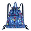 Fashionable Sports Bag Foldable Tie-mouth Handbag Large Capacity Portable Casual Home Shopping Backpack
