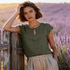 Women's Retro Fashion Casual Thin Round-Neck Sleeveless Crewneck Top
