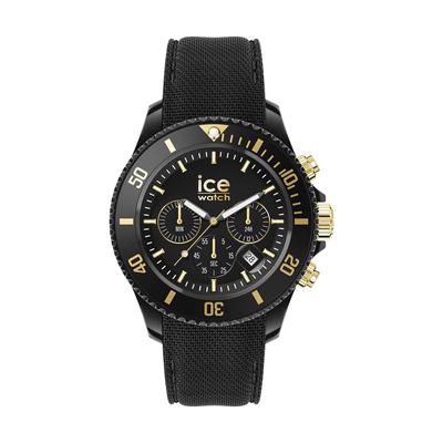 Autorisierter Händler Ice Watch Uhr 021602 ICE Chrono Black Gold Medium 40mm Chronograph [Ice-watch] Herren