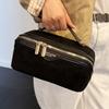 New Retro Niche Cosmetic Bag Suede Fashion Portable Box Bag Foreign Style Storage Bag Women