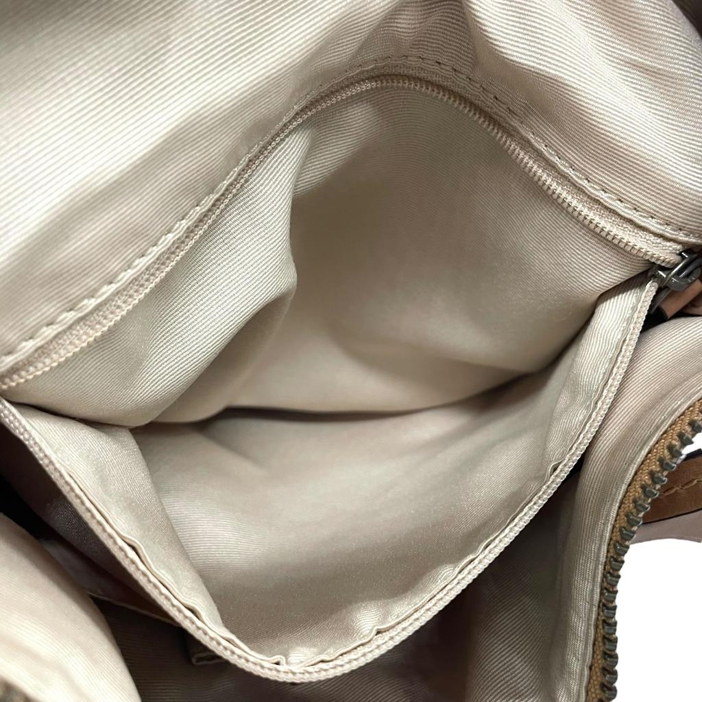 Used COACHShoulder Bag Brown leather Women