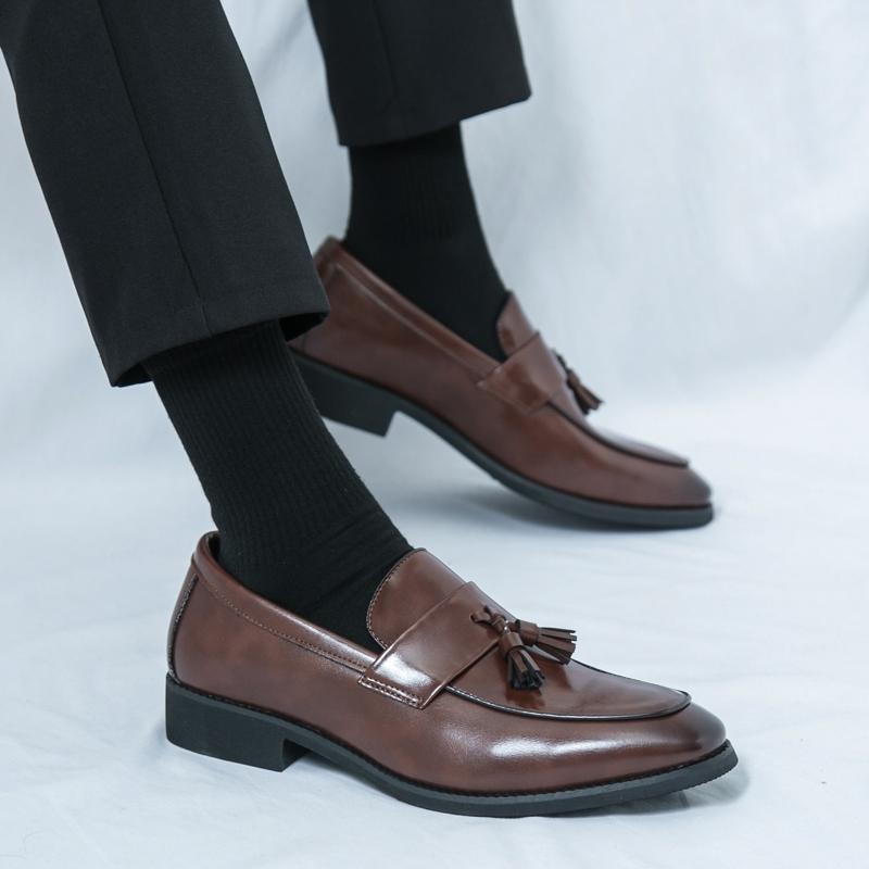 Fashion Spring Autumn Men's Casual Loafers Driving Shoes Moccasin Fashion Male Comfortable Leather Shoes Men Lazy Tassel Dress Shoes