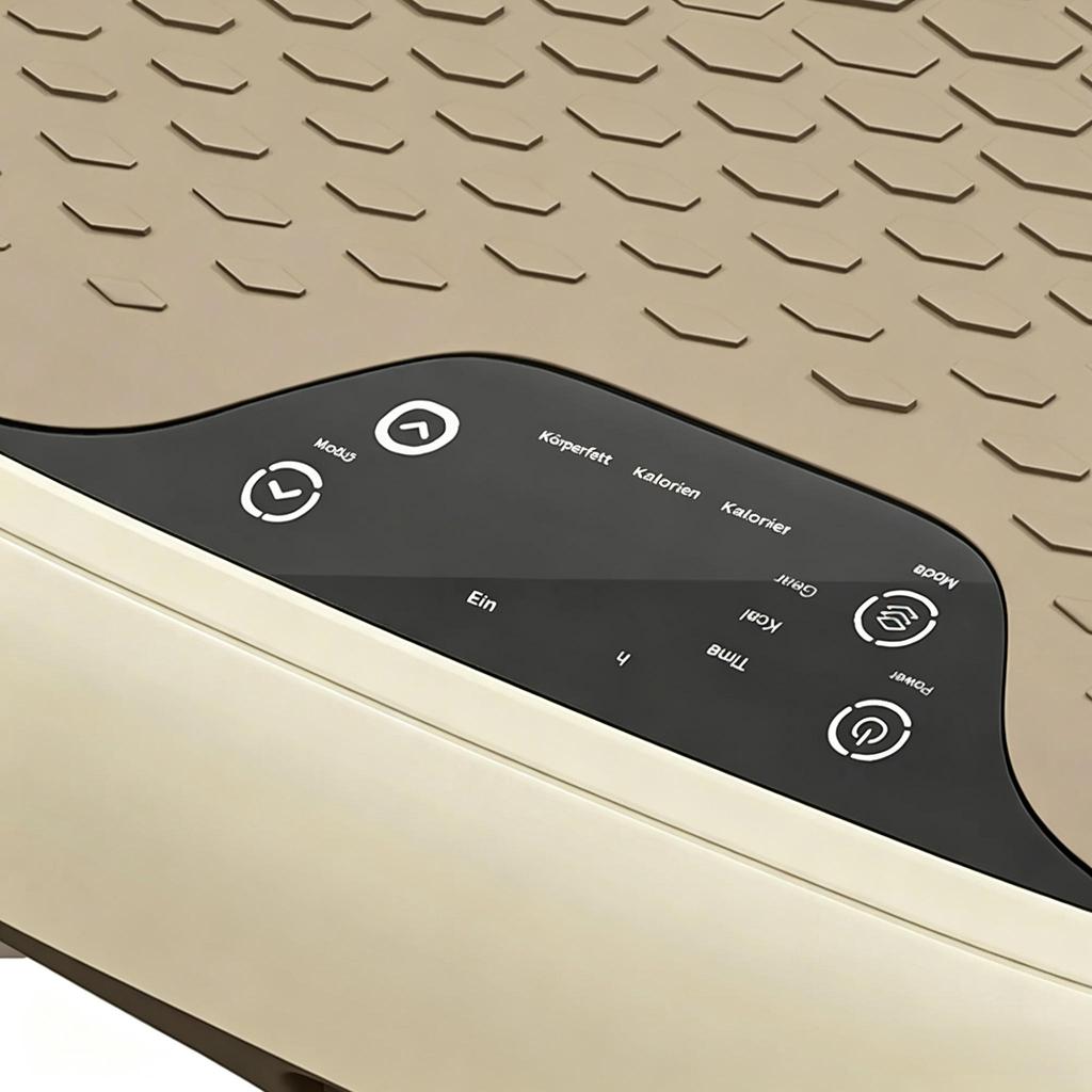 Plataforma vibratoria, 20 niveles de velocidad, 3 programas, pantalla LED y mando a distancia