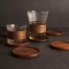 Natural Round Wooden Slice Cup Mat 1PC Coaster Tea Coffee Mug Drinks Holder for DIY Tableware Decor Durable Pad Home Coaster