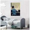 Retro Piano Girl Poster Figura Canvas Painting POP Living Room Canvas Art