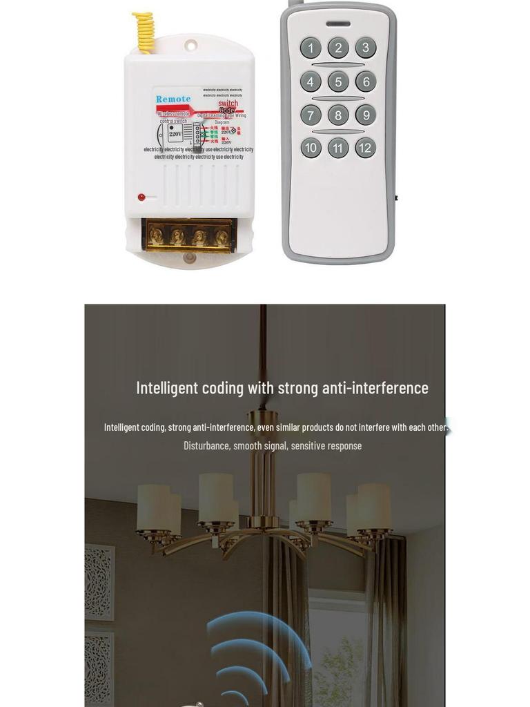 High-Power Submersible Pump with Smart Wireless Remote and Light Control, 220V Multi-Channel Wiring-Free Power Supply