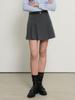 General Idea Formal Pleated Mini Skirt [Charcoal] / Gf1Lsk501