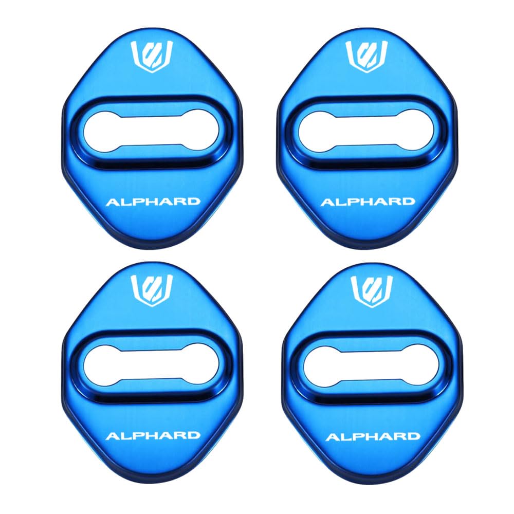 

LEXLEYS Compatible with Alphard 30 series Vehicle-specific design Door lock striker cover Door lock cover Stainless steel cover Rust-proof metal