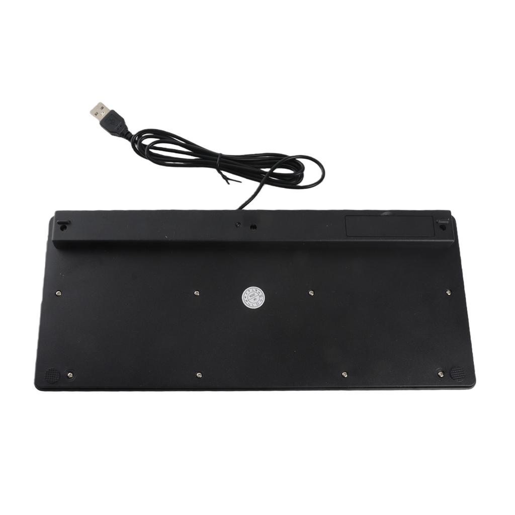 78 Keys Ultra Thin Mini USB Wired Keyboard for Desktop Computer Laptop PC (Black)