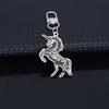 New Fashion Stainless Steel Pony Pendant Couple Keychain - Cute Animal Charm