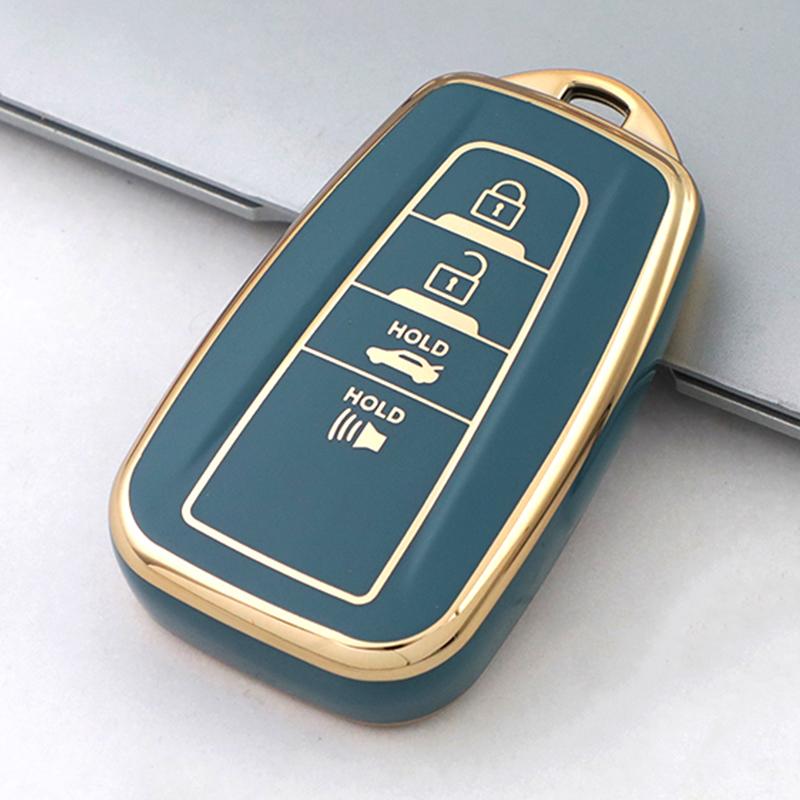 2/3/4 Buttons Tpu Car Key Case Cover For Toyota Corolla Prius Camry Chr C-Hr Rav4 Altis Land Cruiser Prado Key Shell Fob Keyring