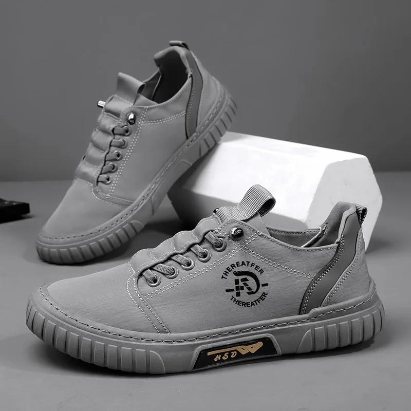Herren Freizeitschuhe Atmungsaktive Schwarze Sneaker Mode Fahren Gehen Tennisschuhe für Herren Skate Flats Zapatillas Hombre