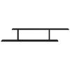 Wall-mounted decorative shelf for decorative storage display in bathroom, living room and hallway, 125x18x23 cm