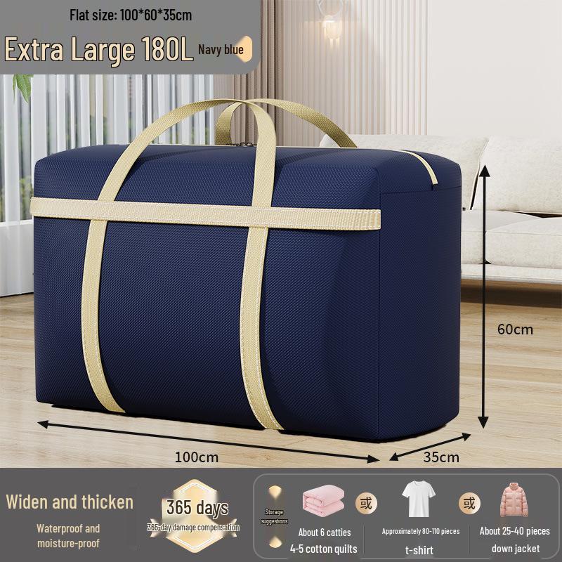 Extra Large Capacity Woven Storage Bag for Quilts and Clothes