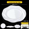 Melamine Dinner Plates, 10-inch Spiral, 10-Pack
