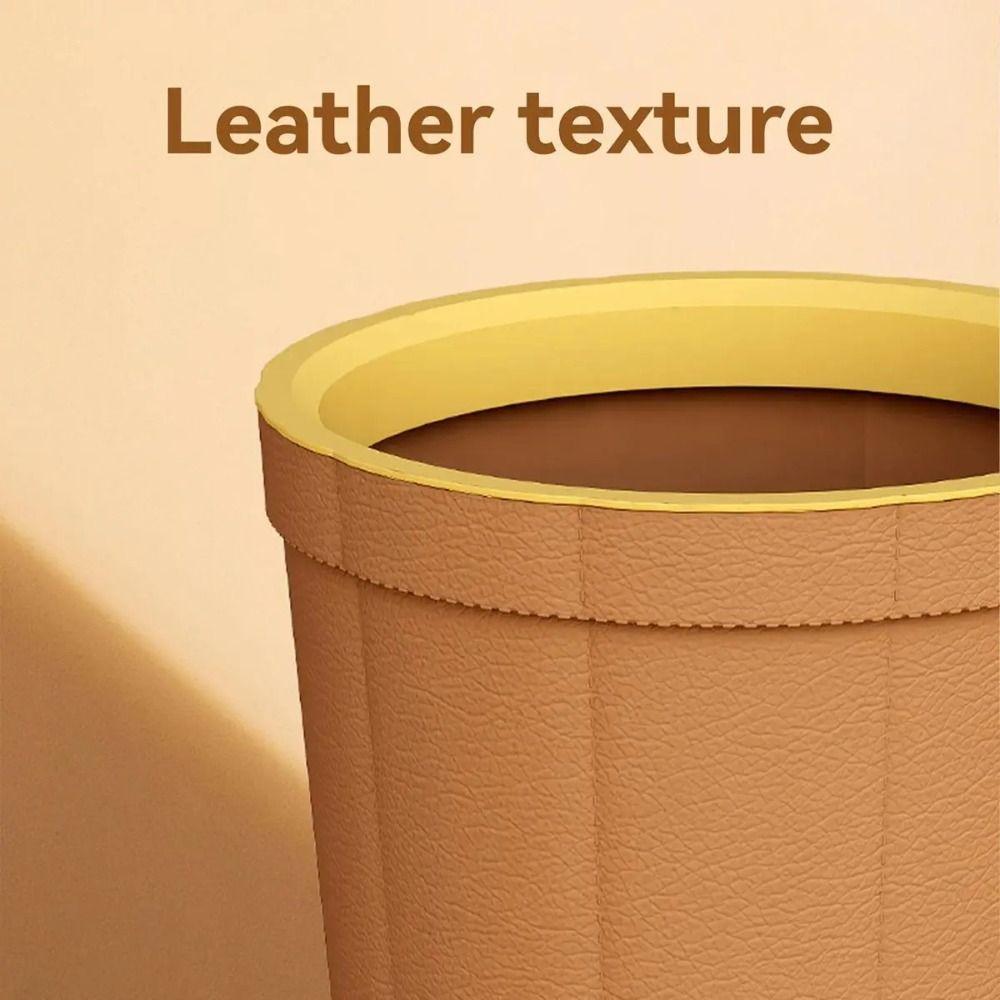 No Lid Garbage Bin Large Capacity Waste Paper Basket Dustbin Trash Can  Living Room