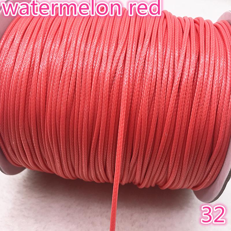 10 Meters 1mm 1.5mm Waxed Cotton Cord Waxed Thread Cord String Strap Necklace Rope Bead for Jewelry Making DIY Bracelet Necklace