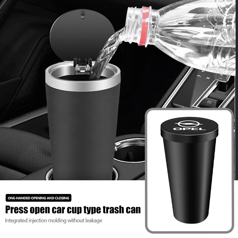 Car Rubbish Container Waterproof Press Type Versatile Trash Can For Opel ADAM ASTRA J K CORSA E INSIGNIA MOKKA VIVA Meriva