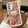 Phone Case: 2D Flat Samsung Galaxy A34 A35 M05 M06 S20 S22 S21 FE Plus 5G Tiered Protective Case, Holographic Heart, Christmas and Halloween Gift