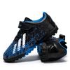 Kids Soccer Cleats Artificial Turf Low-Cut Training Shoes With Hook Loop Breathable Mesh Lining