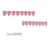 24-Piece Set: French White Floral Almond Press-On Nails with Detachable Tips
