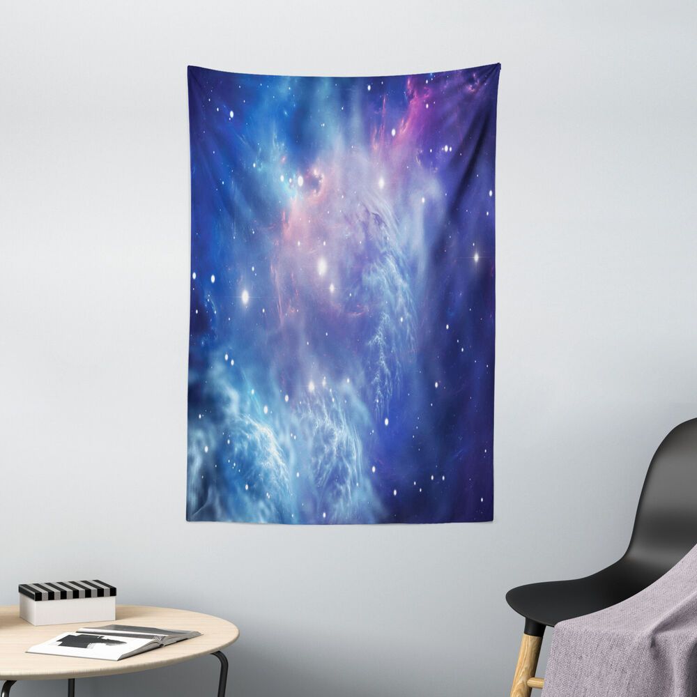 Tapestry of star clusters and nebulae in space 75x100 чёрный