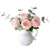 Moisturizing Texture Artificial Rose Lifelike Texture Eco-Friendly Silk Rose Realistic Decorative Flower Faux Flowers