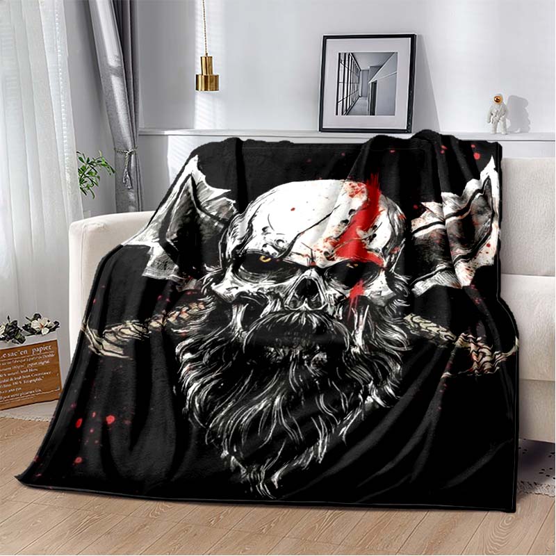 3D Viking Odin Valhalla Nordic Mythology Symbols Blanket,Soft Throw Blanket for Home Bedroom Bed Sofa Picnic Office Travel Cover