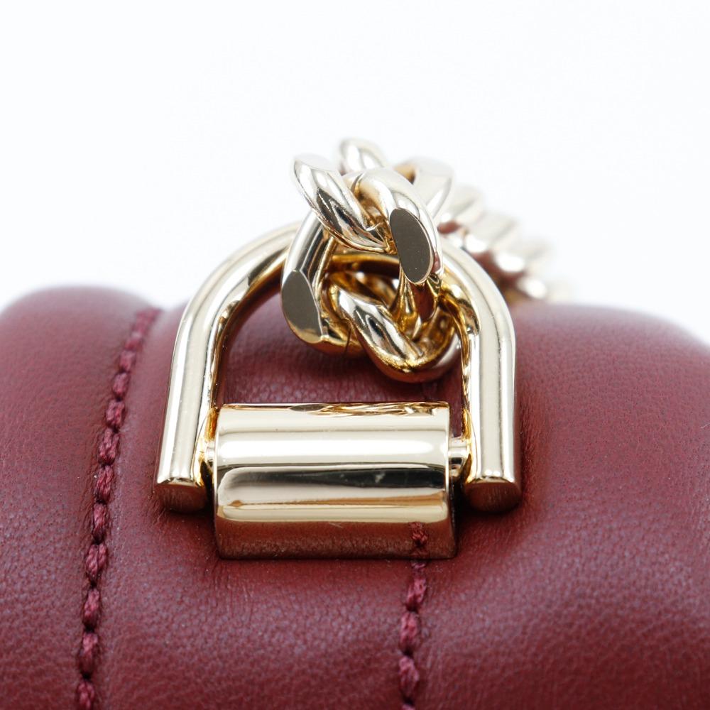 Michael Kors Whitney Shoulder Bag 30F8GXIL3T ChainShoulder Red Calfskin Women Used