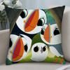 Puffin Rock P-Vorschule Kissenbezug D Druck Polyesterfaser _ Heim Sofa Wurfkissenbezug Dekoration Festival Geschenke,(4)