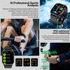 ECG+PPG Smart Watch BT Call Push Reminder Physical Examination Health Watch Blood Pressure UricAcid Blood Oxygen Sport Smartwatch